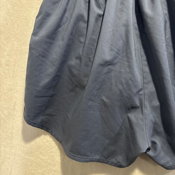 Nike One Dri-Fit Ultra High-Waisted Brief Lined Shorts Slate Blue Women's Medium - Picture 8 of 15